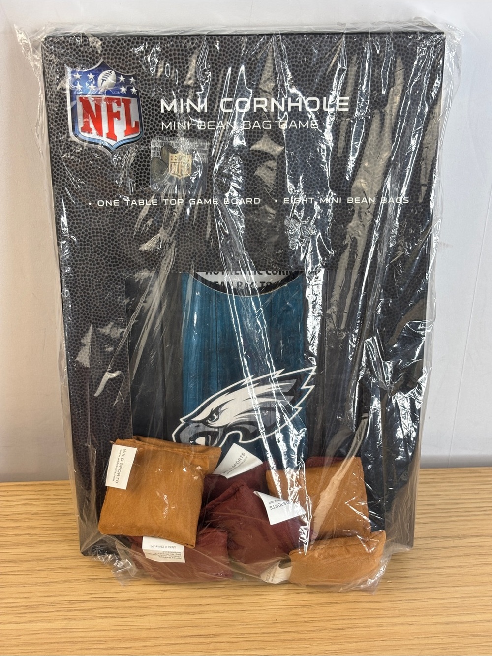 NFL Mini‎ Cornhole Game - Philadelphia Eagles Design - Black/Teal